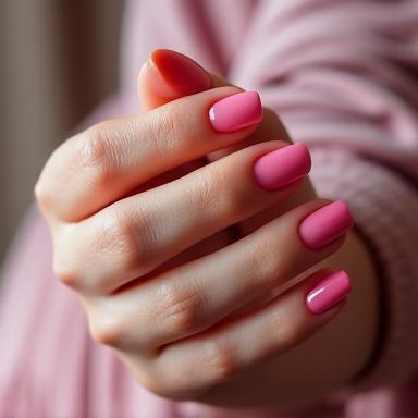 Manos de una clienta con una manicura perfecta y elegante